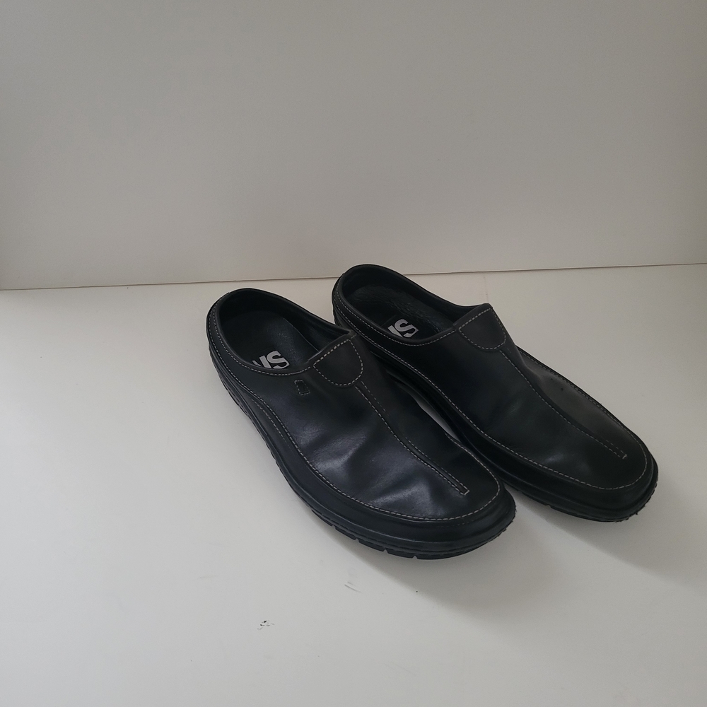 VS Men's Black Leather Slide